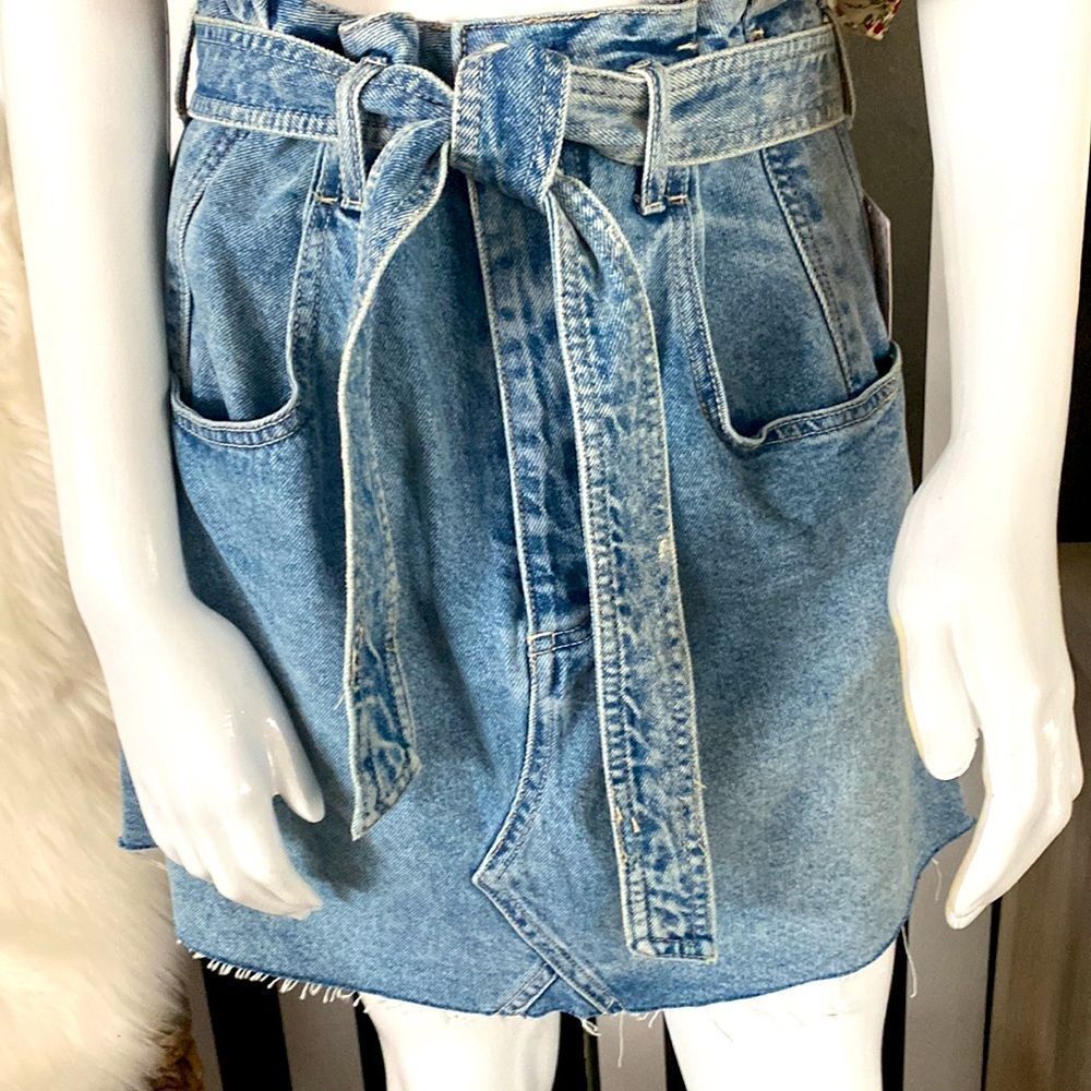 Free People Jean Skirt